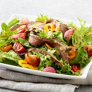 sweet pepper steak salad index image