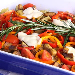 farfalle eggplant bake index image