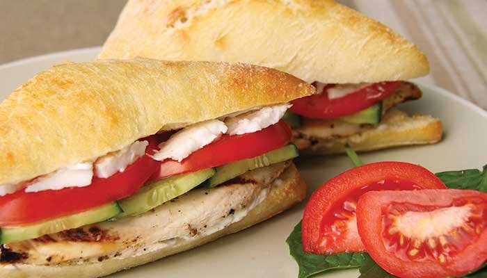 greek chicken sandwich display image
