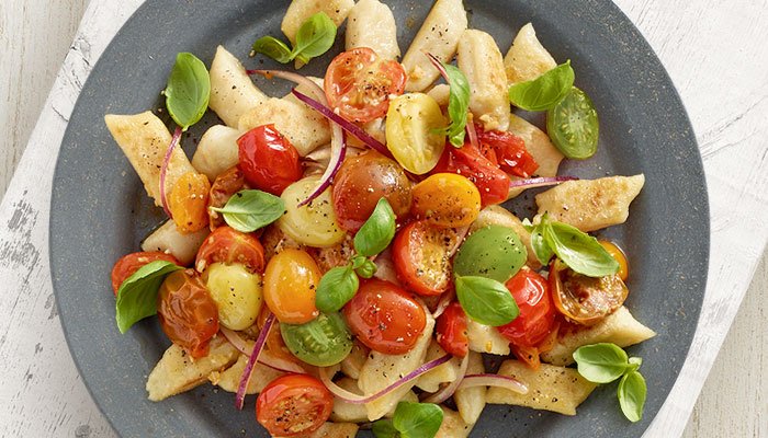 blended gnocchi slider