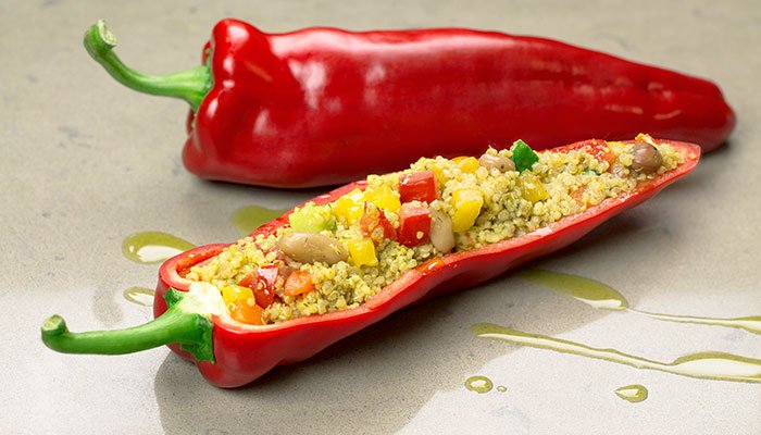 stuffed peppers with moroccan flavours display image