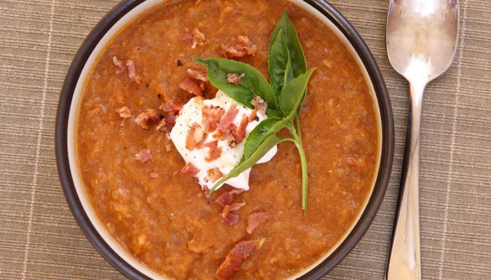 roasted tomato garlic soup display image