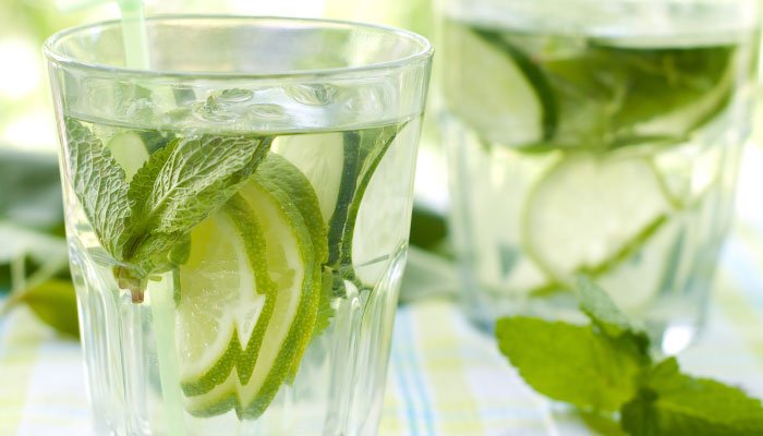 cucumber water display image